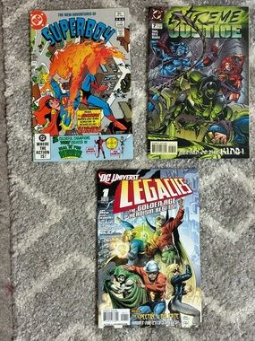 DC comics lot of 3 Superboy, Legacies, Extreme Justice